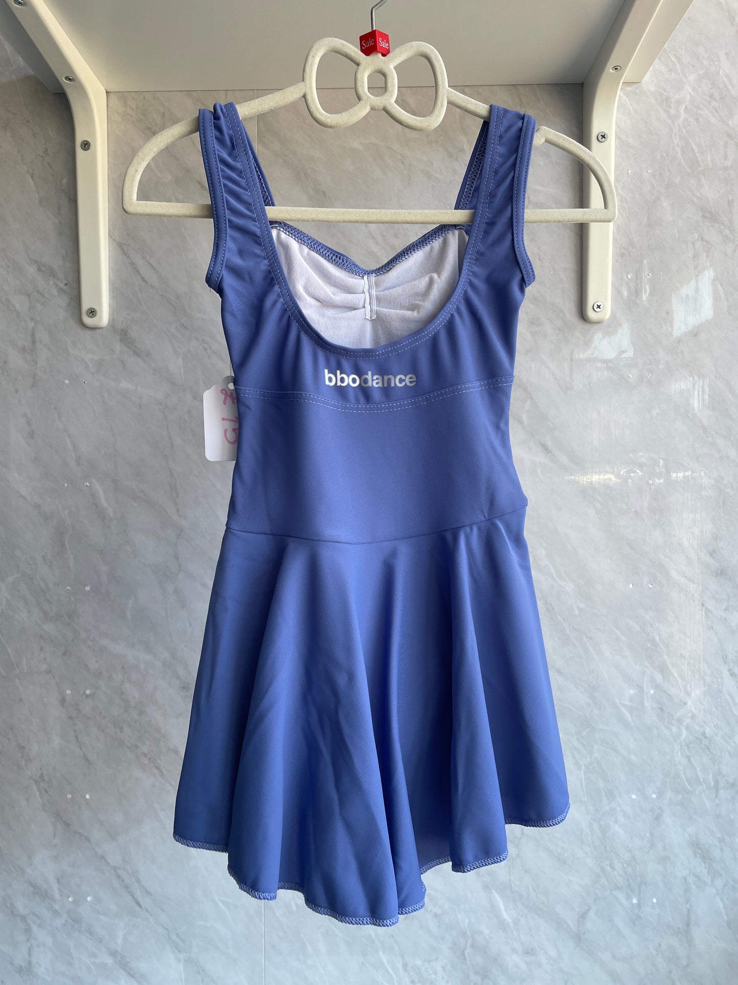 RV BBO cornflower blue leotard dress