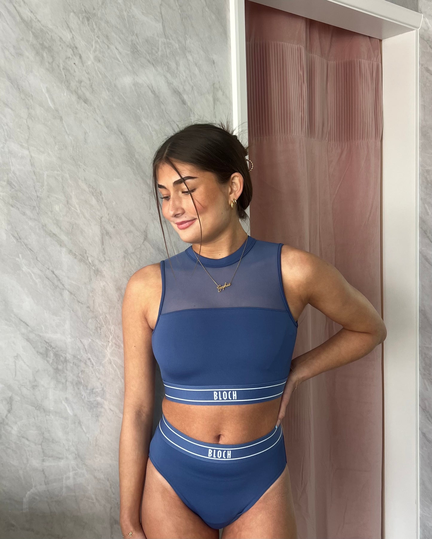 Bloch Dakota Crop Top - Eclipse Blue