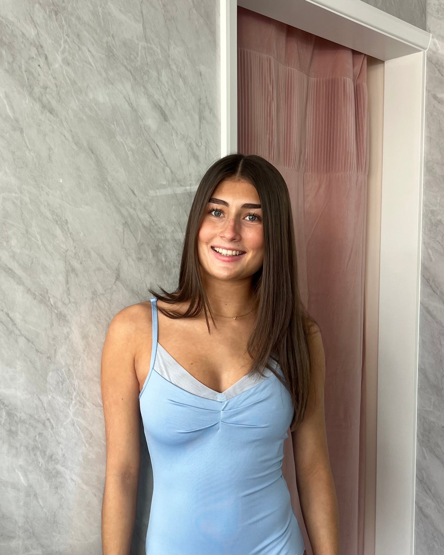 Capezio Anemoia Camisole Leotard - Horizon Blue