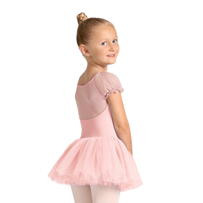 Mirella Puff Sleeve Tutu Dress - Pink