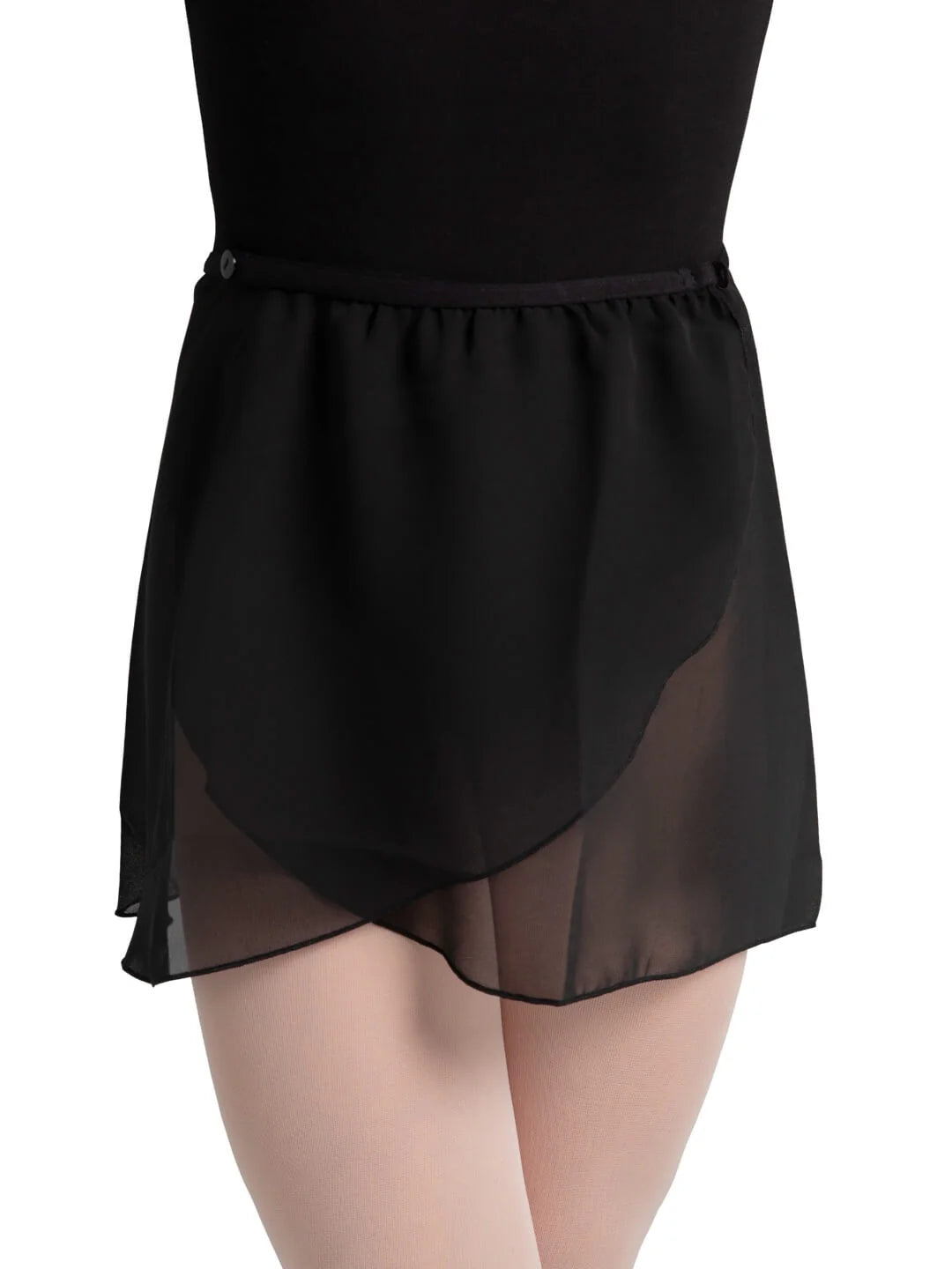 Capezio Chiffon Wrap Skirt - Black