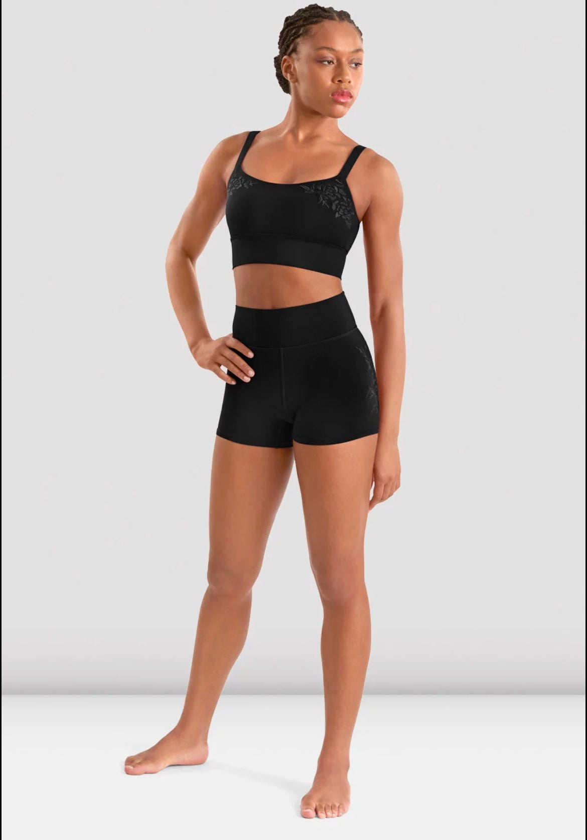 Mirella Hi Waist Shorts - Black