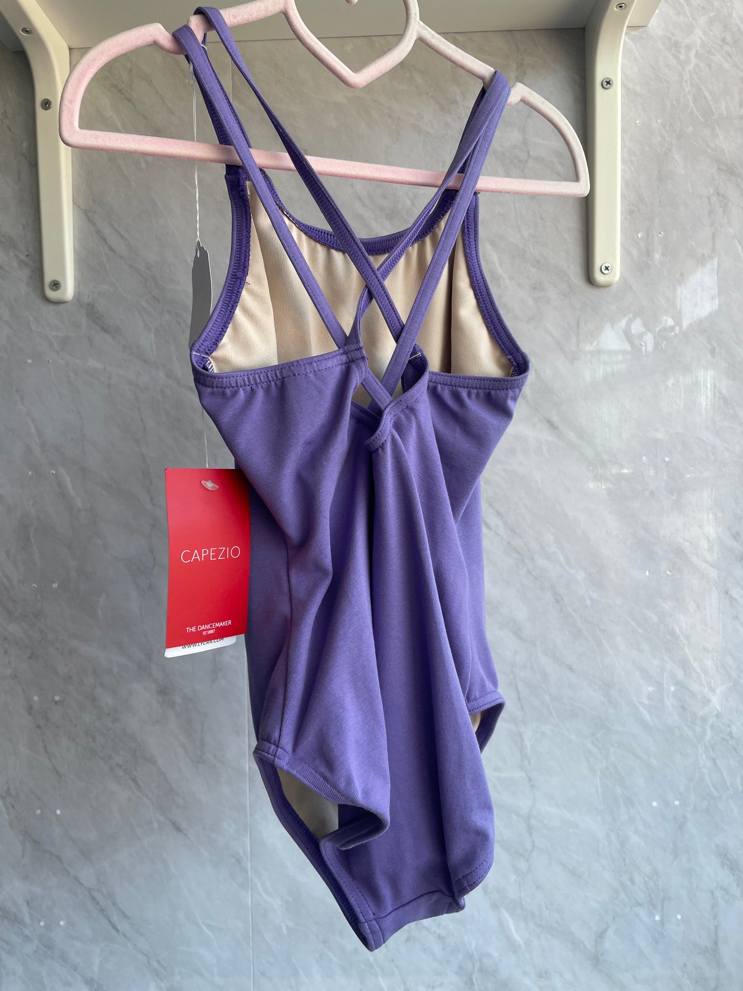 DB strap cami leotard amethyst