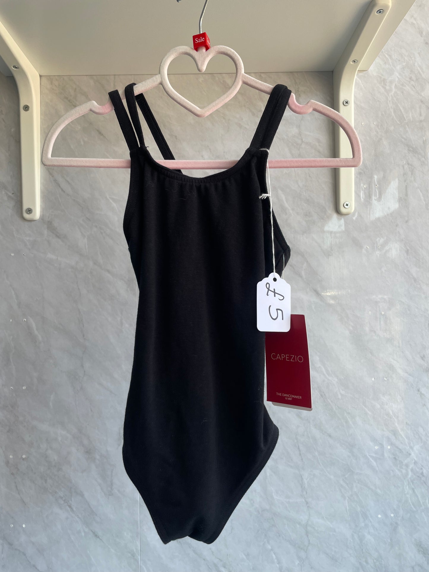 DB strap cami leotard black
