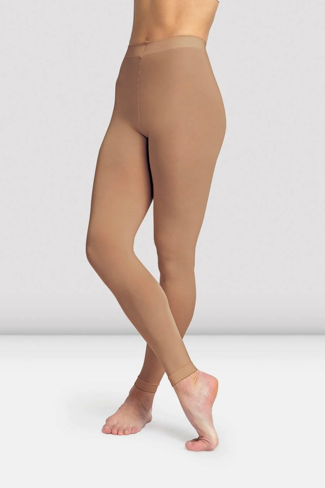 Bloch Ladies Footless Tights - Tan