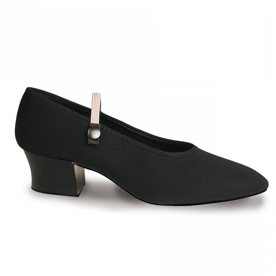 Roch Valley Regulation Cuban Heel Character Shoe - Black