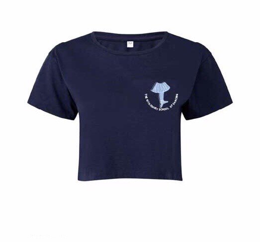 RJSD Crop T-Shirt - Navy Blue