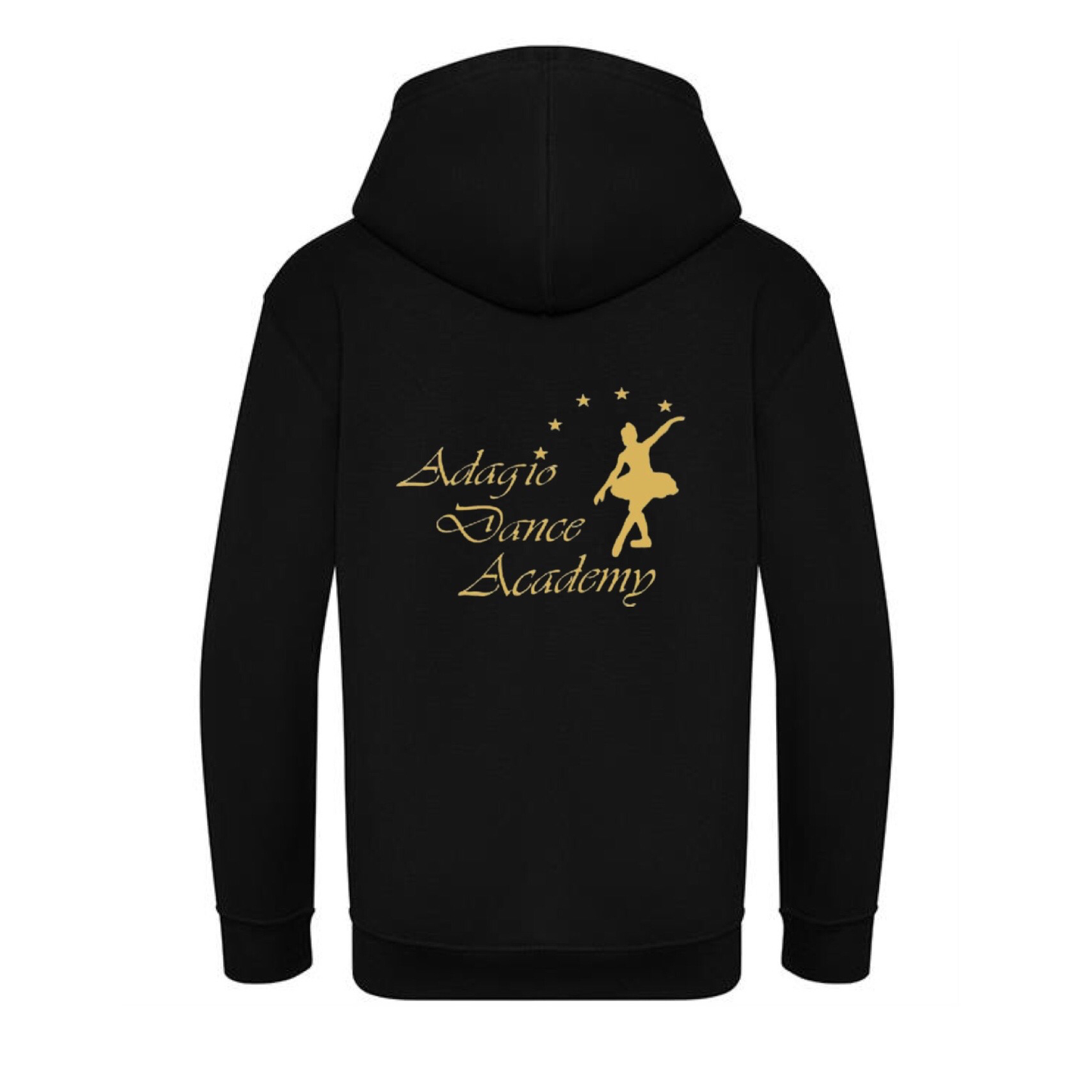 Adagio Zip Hoodie - Gold Logo