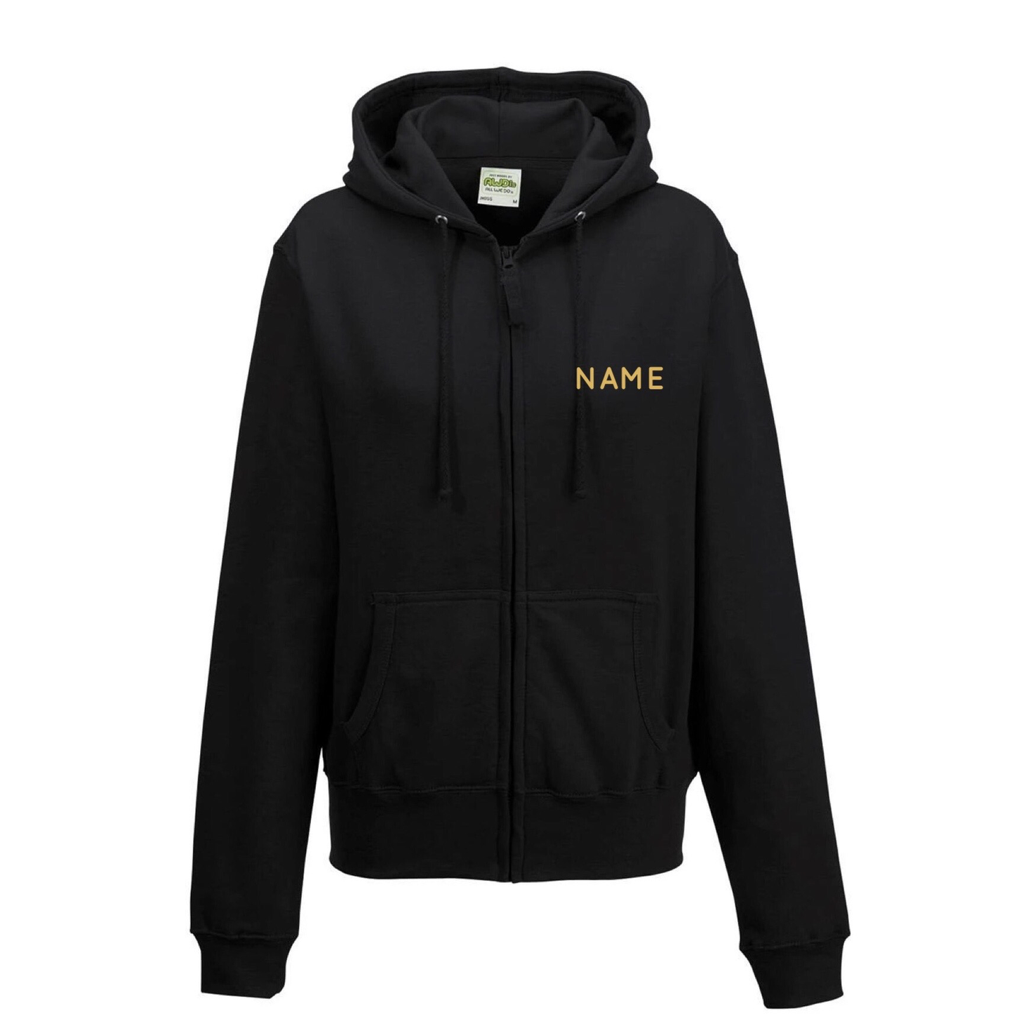 Adagio Zip Hoodie - Gold Logo