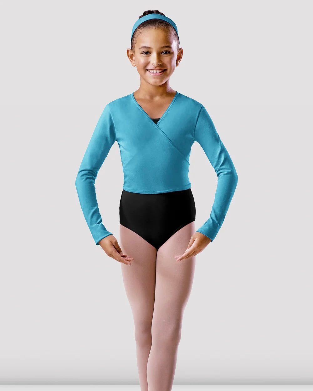Bloch Girls Wrap Top - Marine