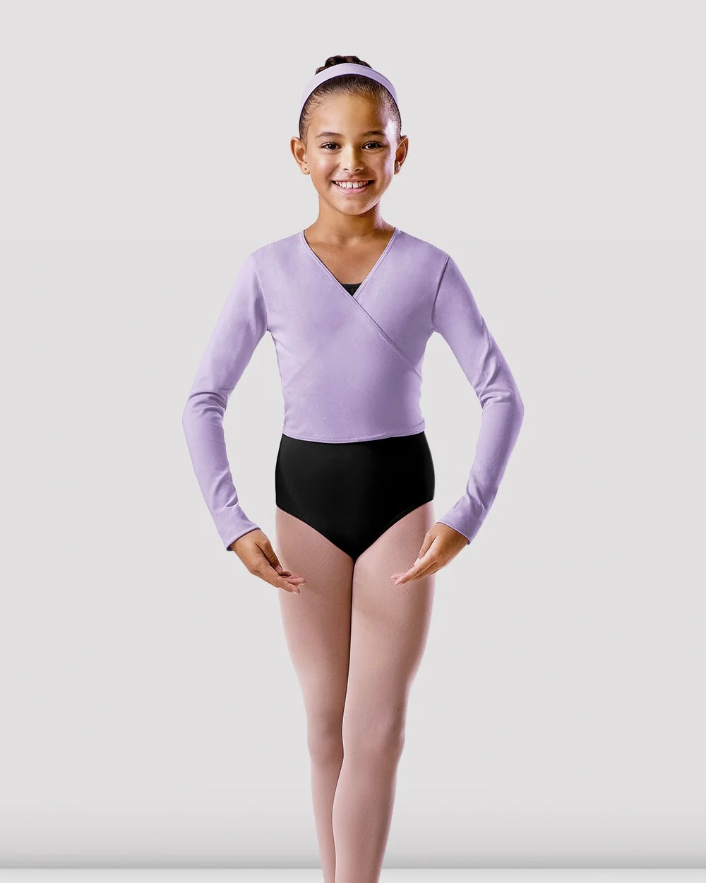Bloch Girls Wrap Top - Lilac