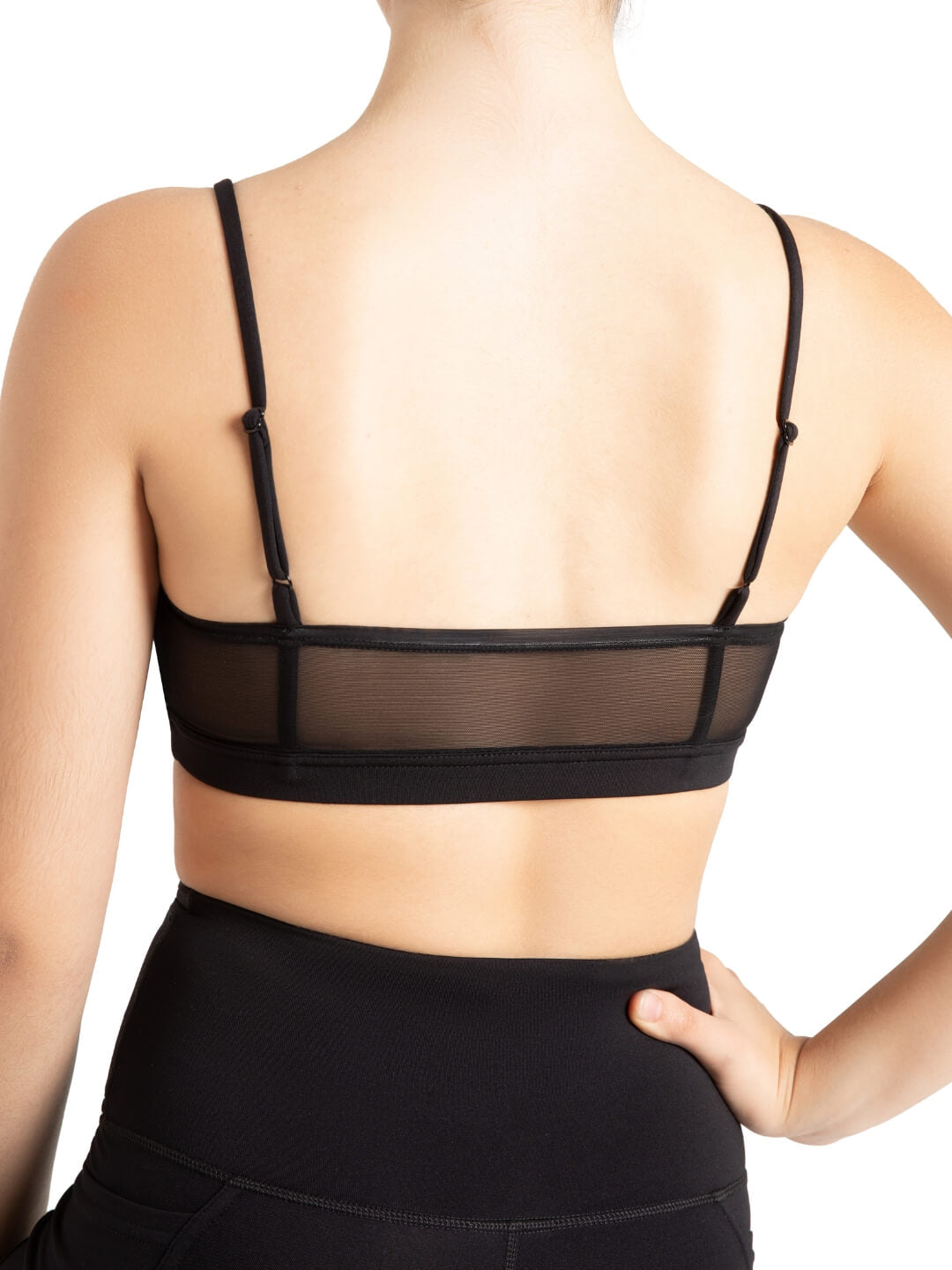 Capezio Iris Mesh Bra Top - Black