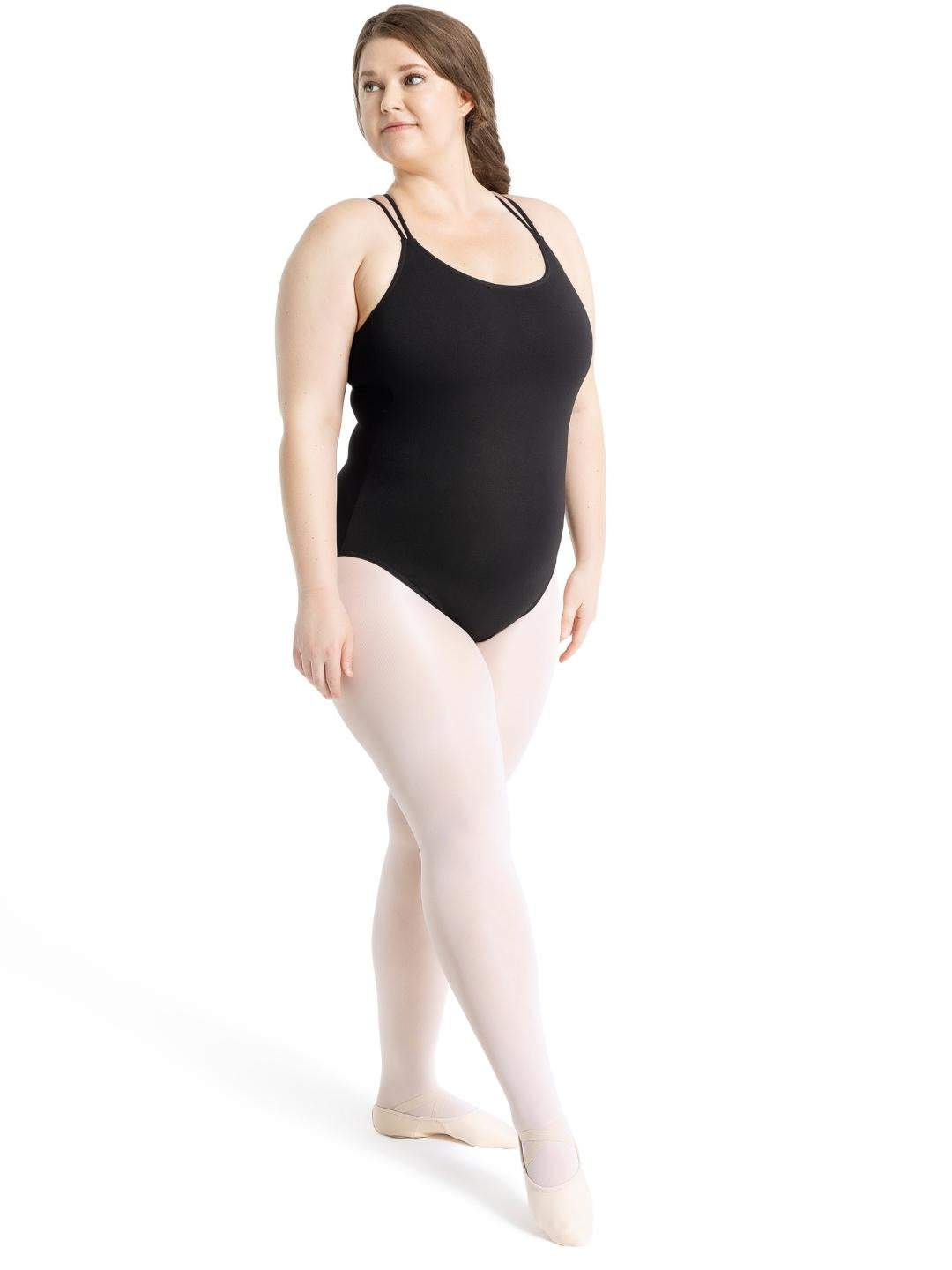 Capezio Cotton Double Strap Leotard - Black