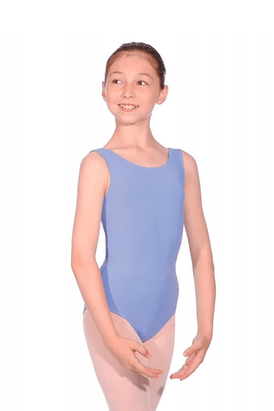RV Cotton Tank Leotard - Sky Blue