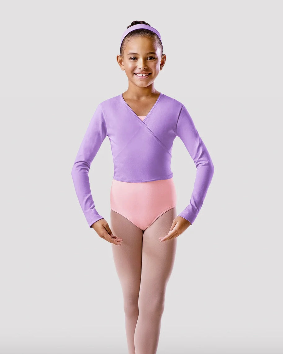 Bloch Girls Wrap Top - Lavender