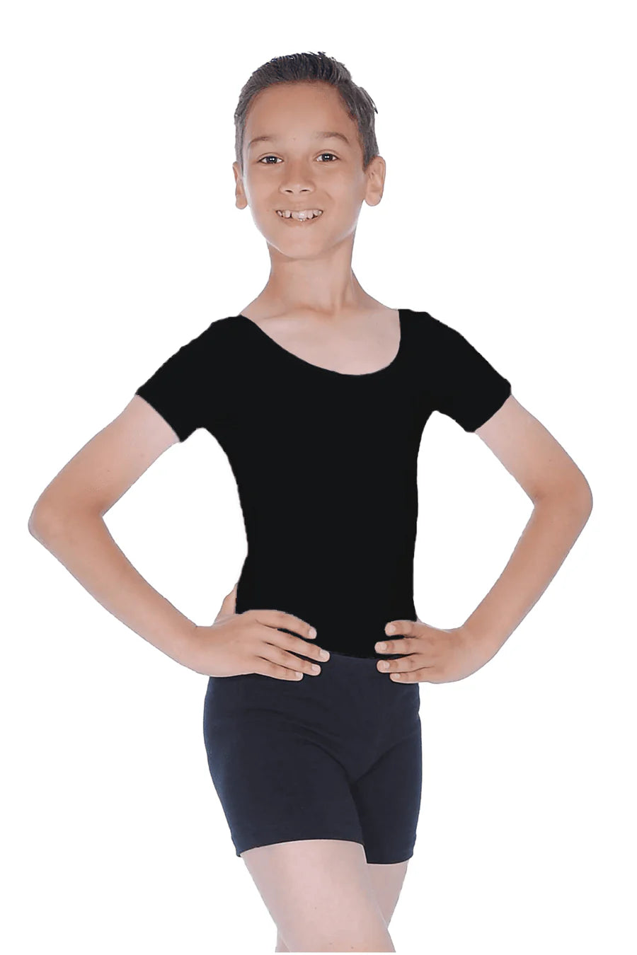 RV Boys “Adam” Short Sleeve Leotard - Black