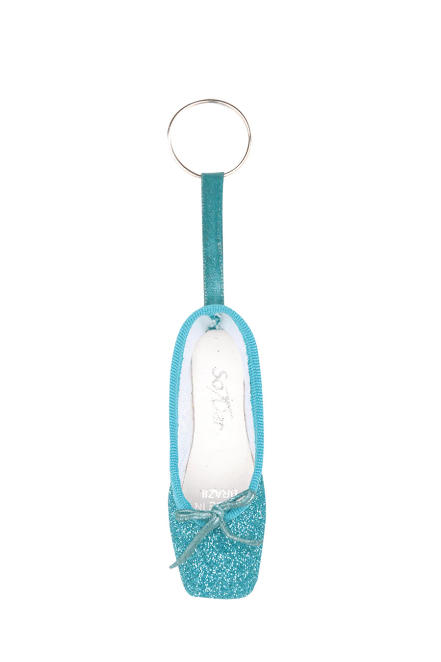 So Danca Glitter Pointe Shoe Keychain - Blue