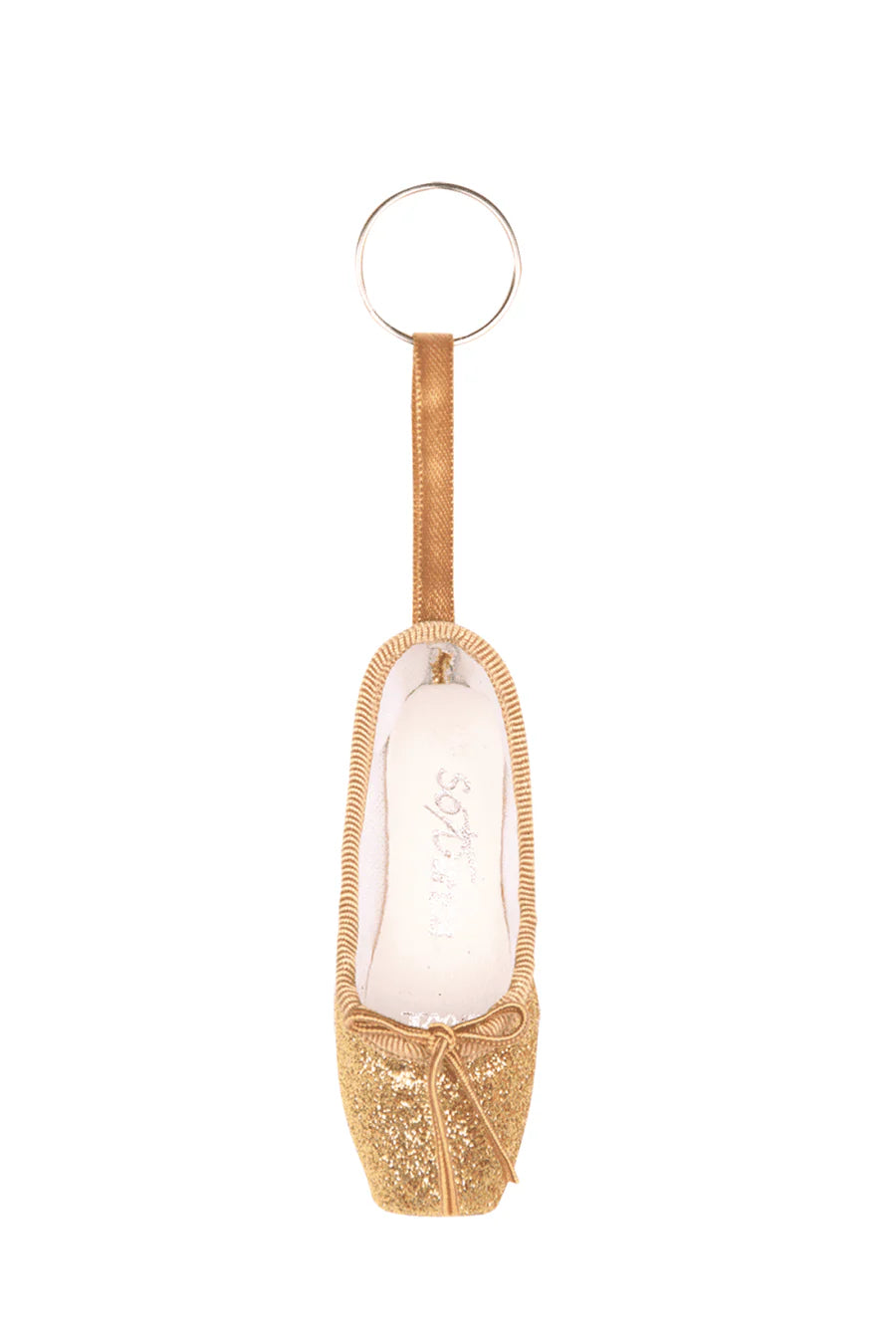 So Danca Glitter Pointe Shoe Keychain - Gold