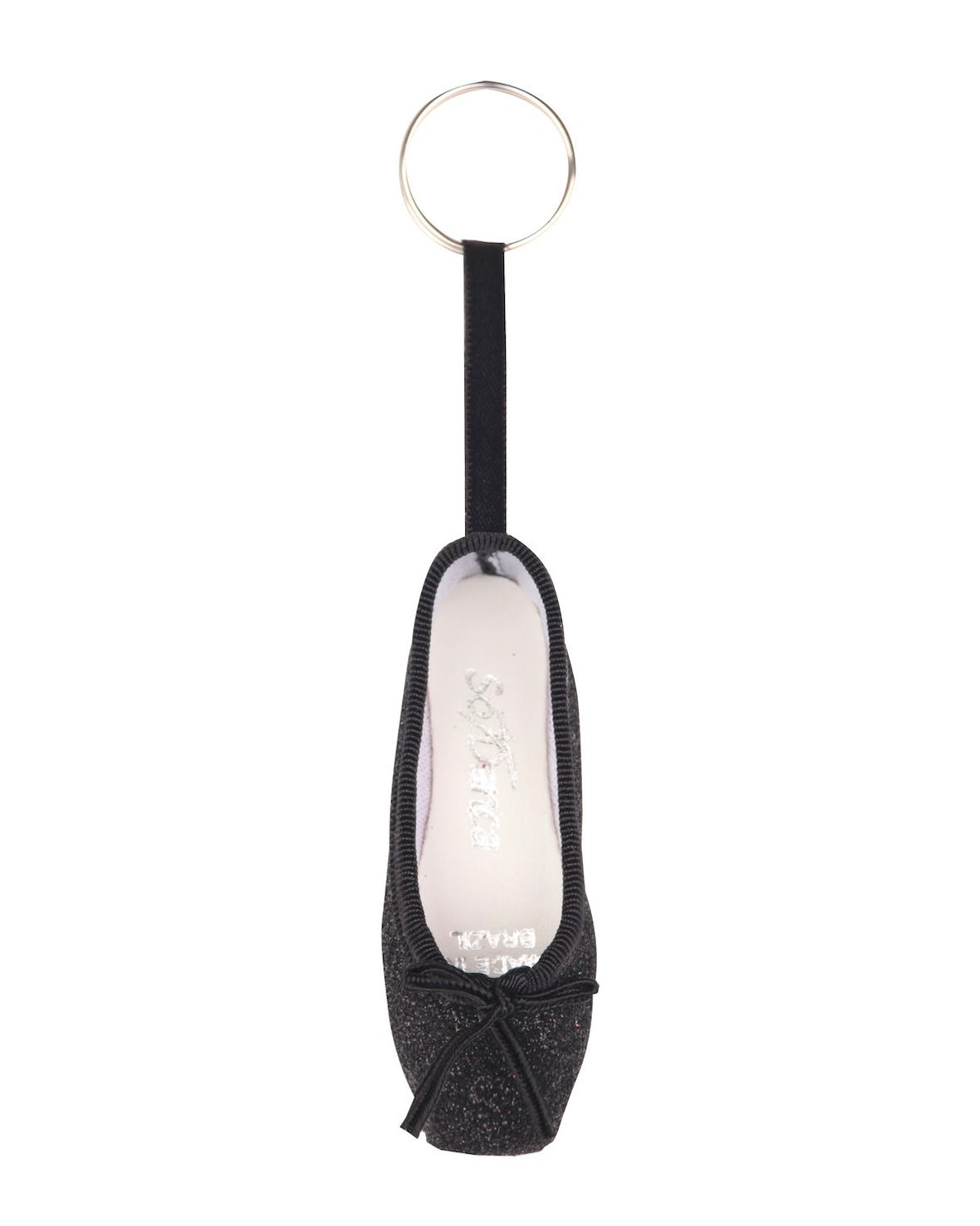 So Danca Glitter Pointe Shoe Keychain - Black