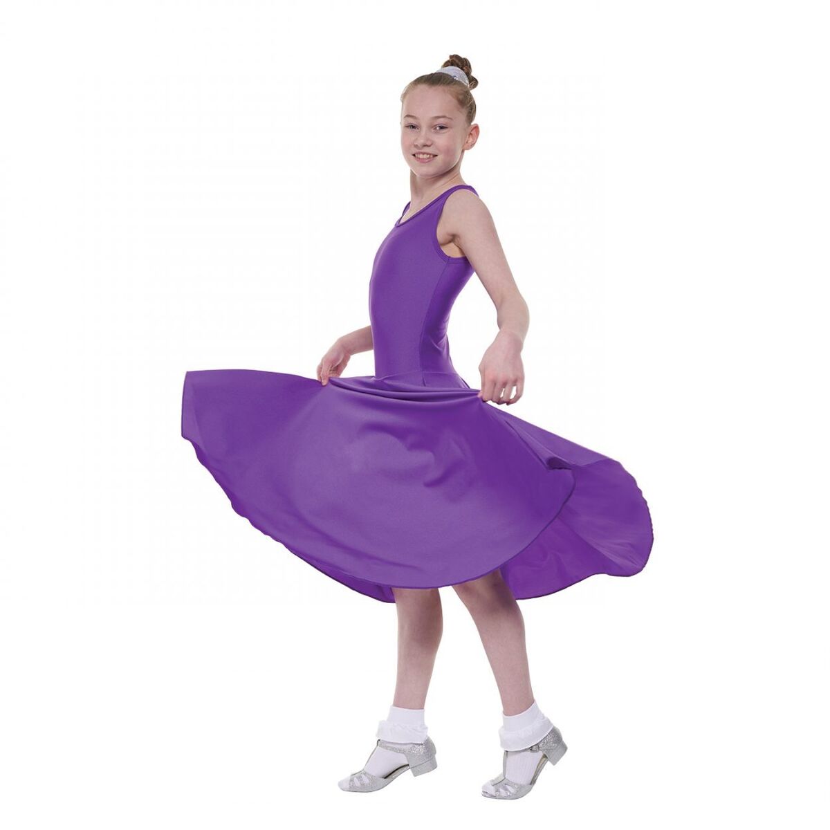 Tappers & Pointers Longer Length Ballroom Dress - Purple