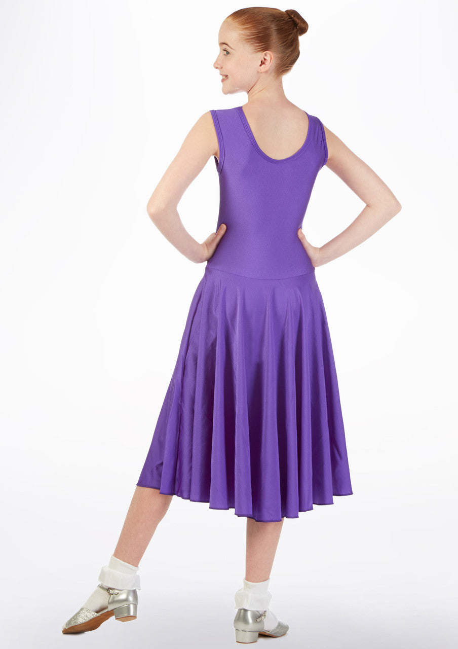 Tappers & Pointers Longer Length Ballroom Dress - Purple