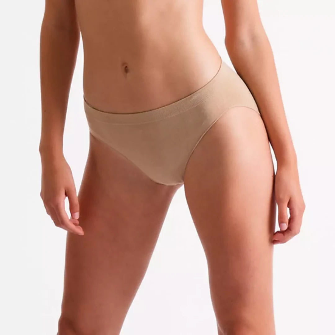 ‘Silky Dance’ Seamless High Cut Brief - Nude