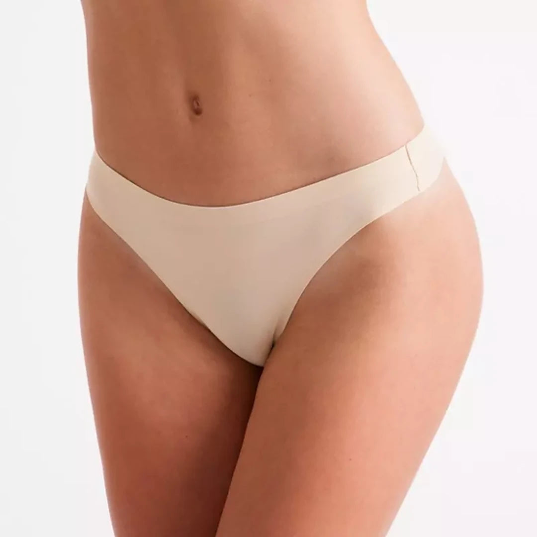 ‘Silky Dance’ Invisible Low Rise Thong - Nude