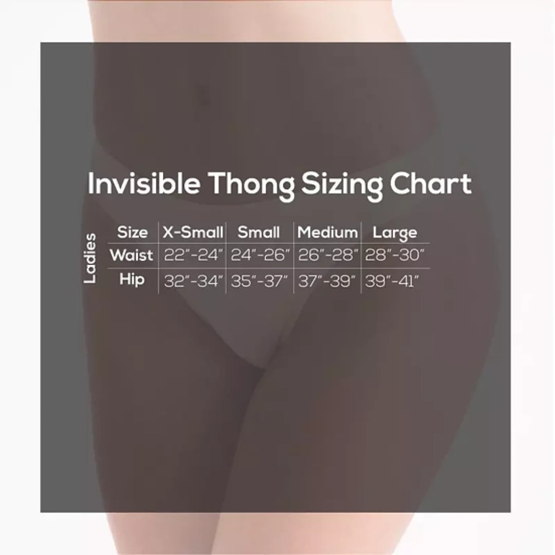 ‘Silky Dance’ Invisible Low Rise Thong - Nude
