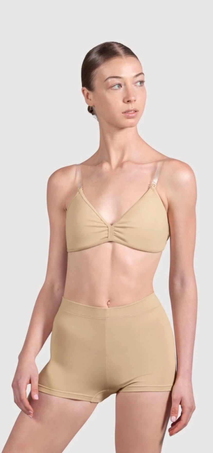 Bloch Ladies ‘Deva’ V-Front Bra - Sand