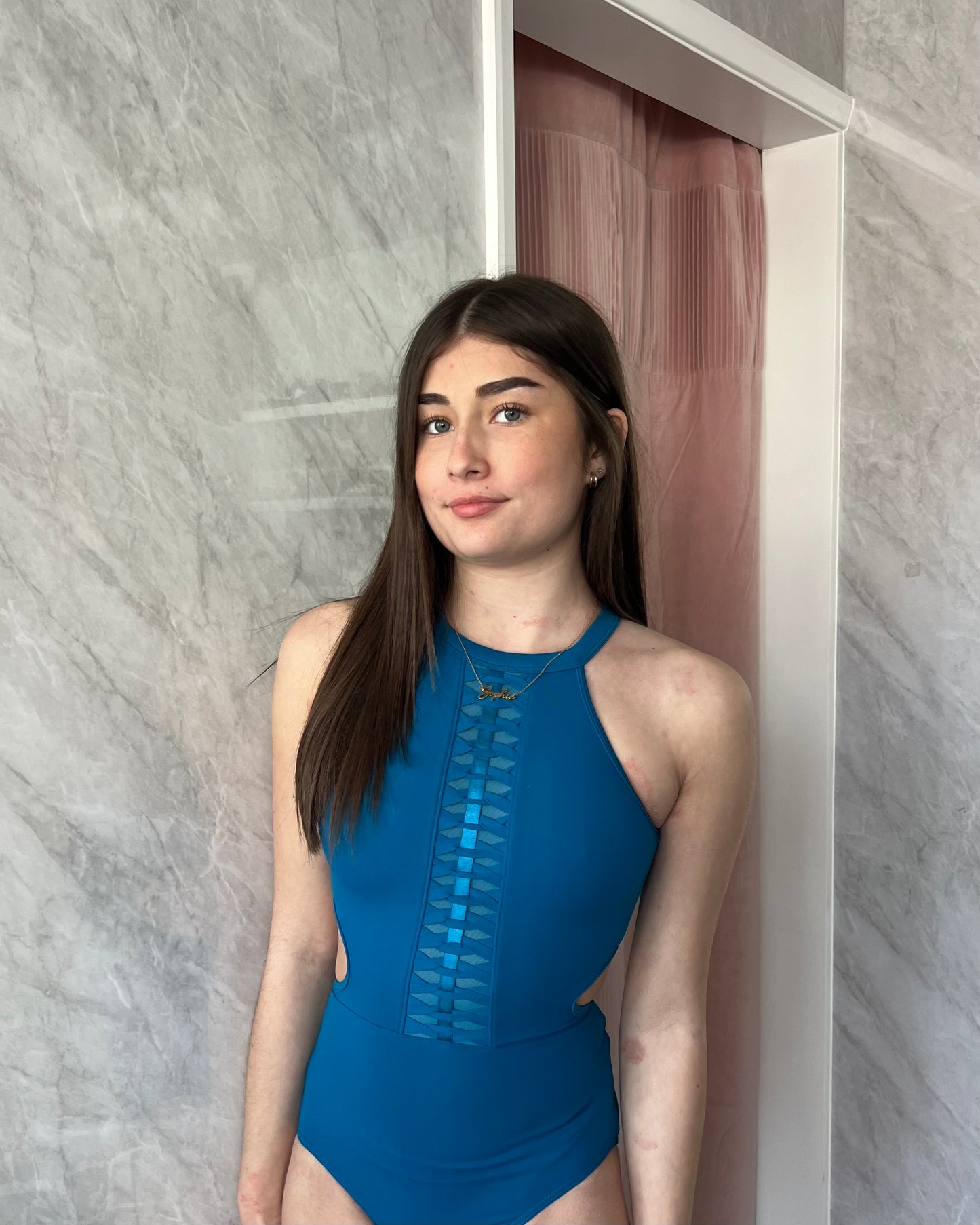 Bloch Ladies Kelsie Leotard - Peacock Blue
