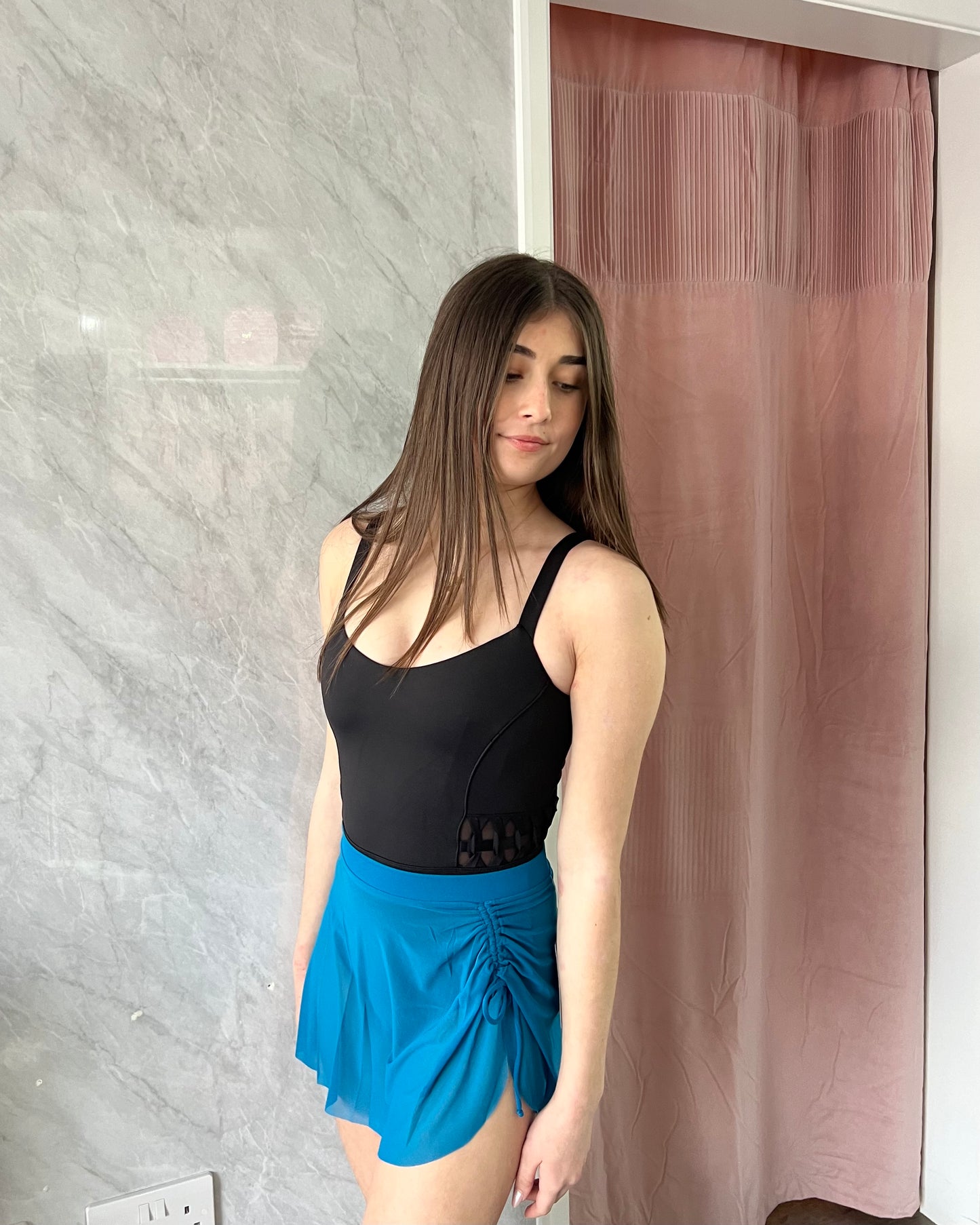 Bloch Ladies Nicky Skirt - Peacock Blue