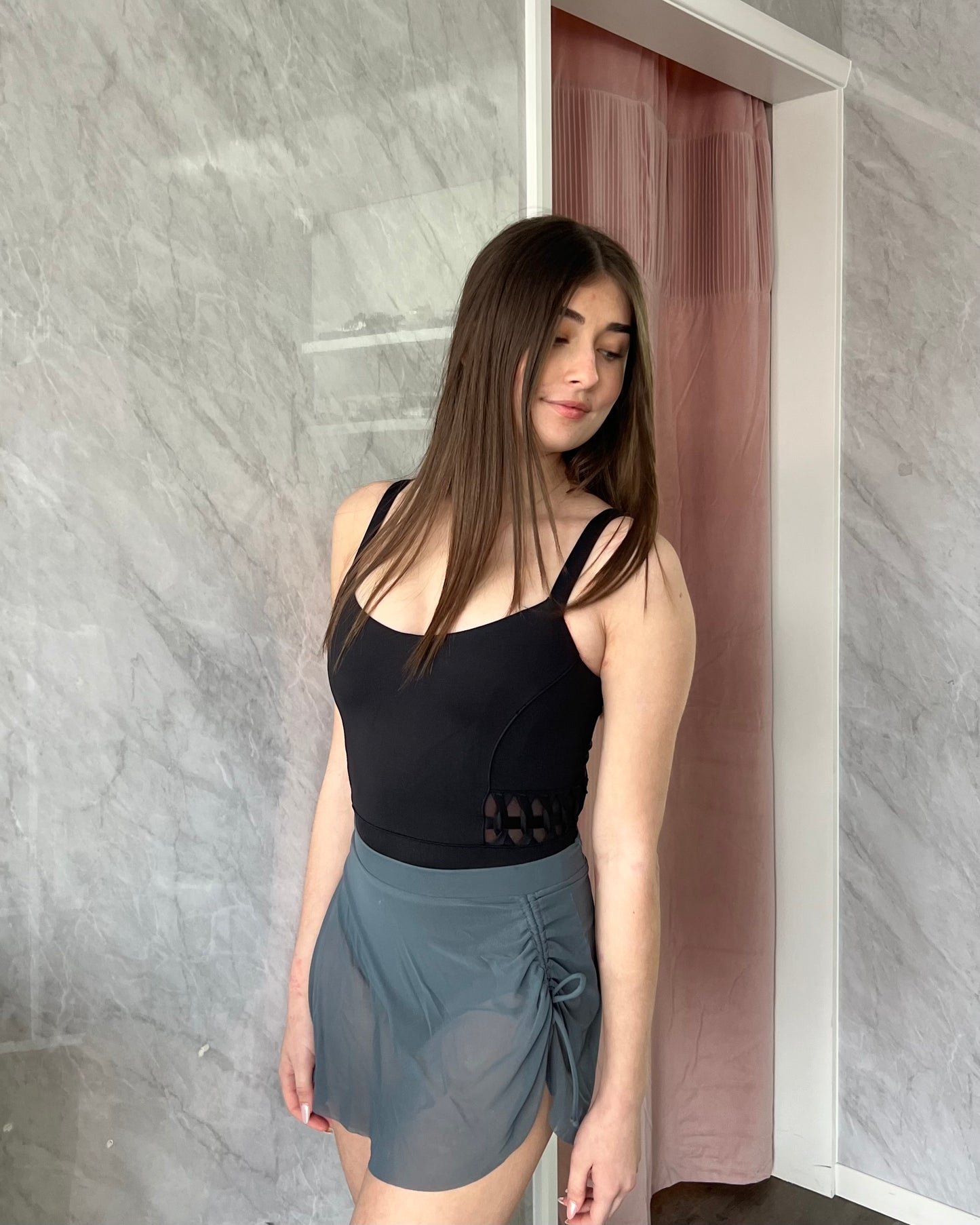 Bloch Ladies Nicky Skirt - Graphite