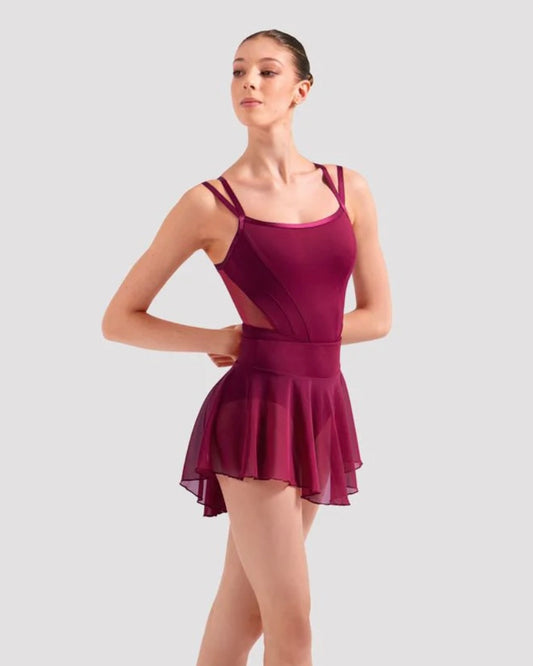 Bloch Arabesque Mesh Skirt - Plum Berry