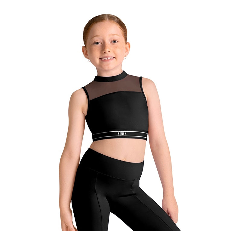 Bloch Tweens Henny Crop Top - Black