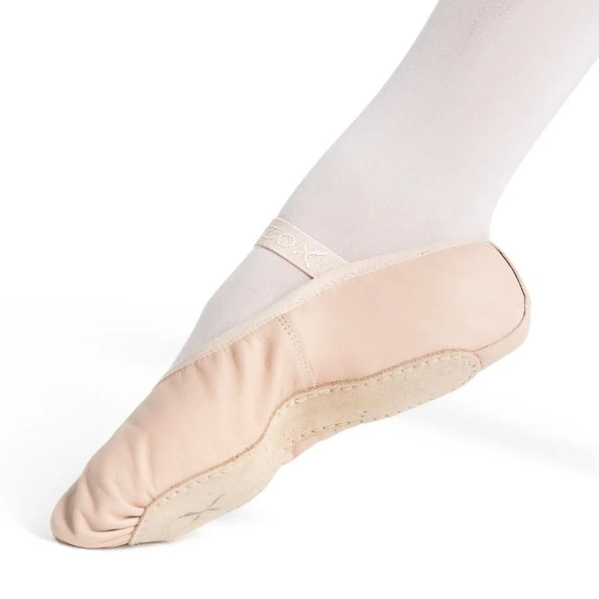 Capezio Adults “Lily” Leather Full Sole Ballet Shoes - Pink