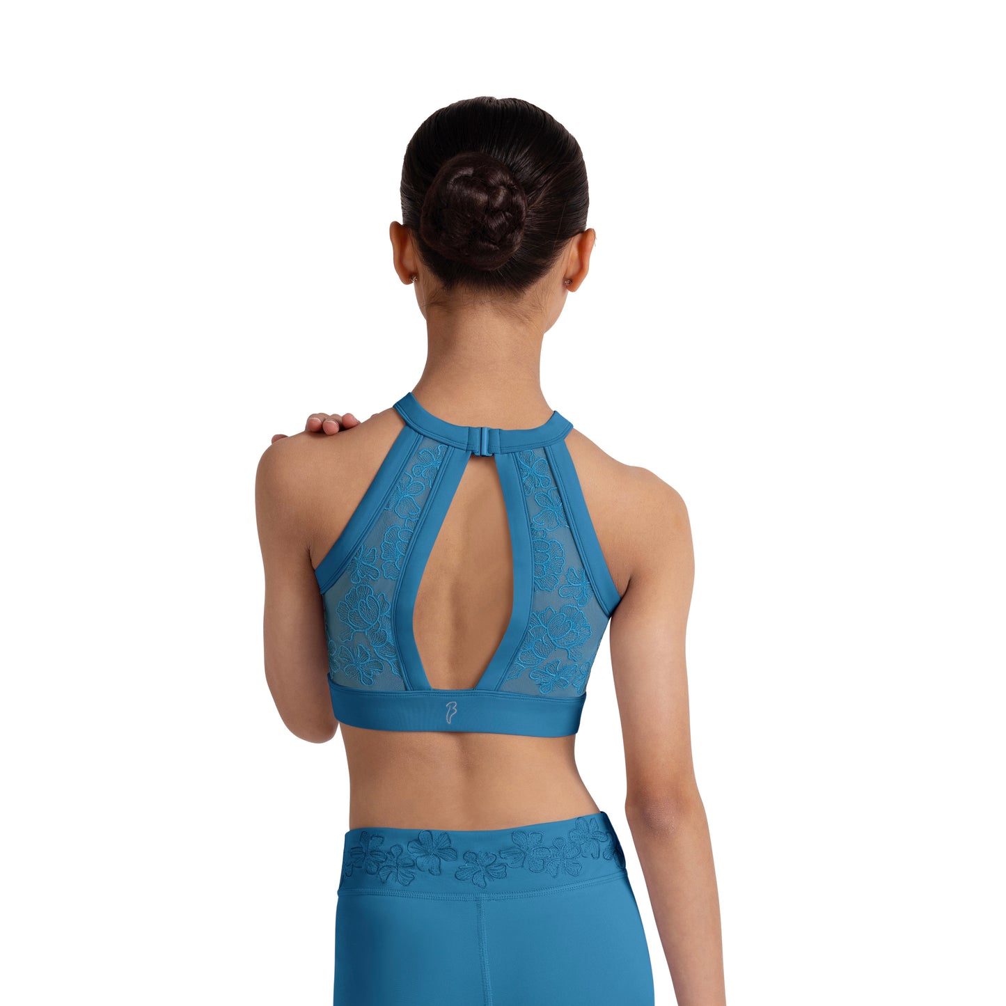 Bloch Tweens Modena Crop Top - Cerulean Blue