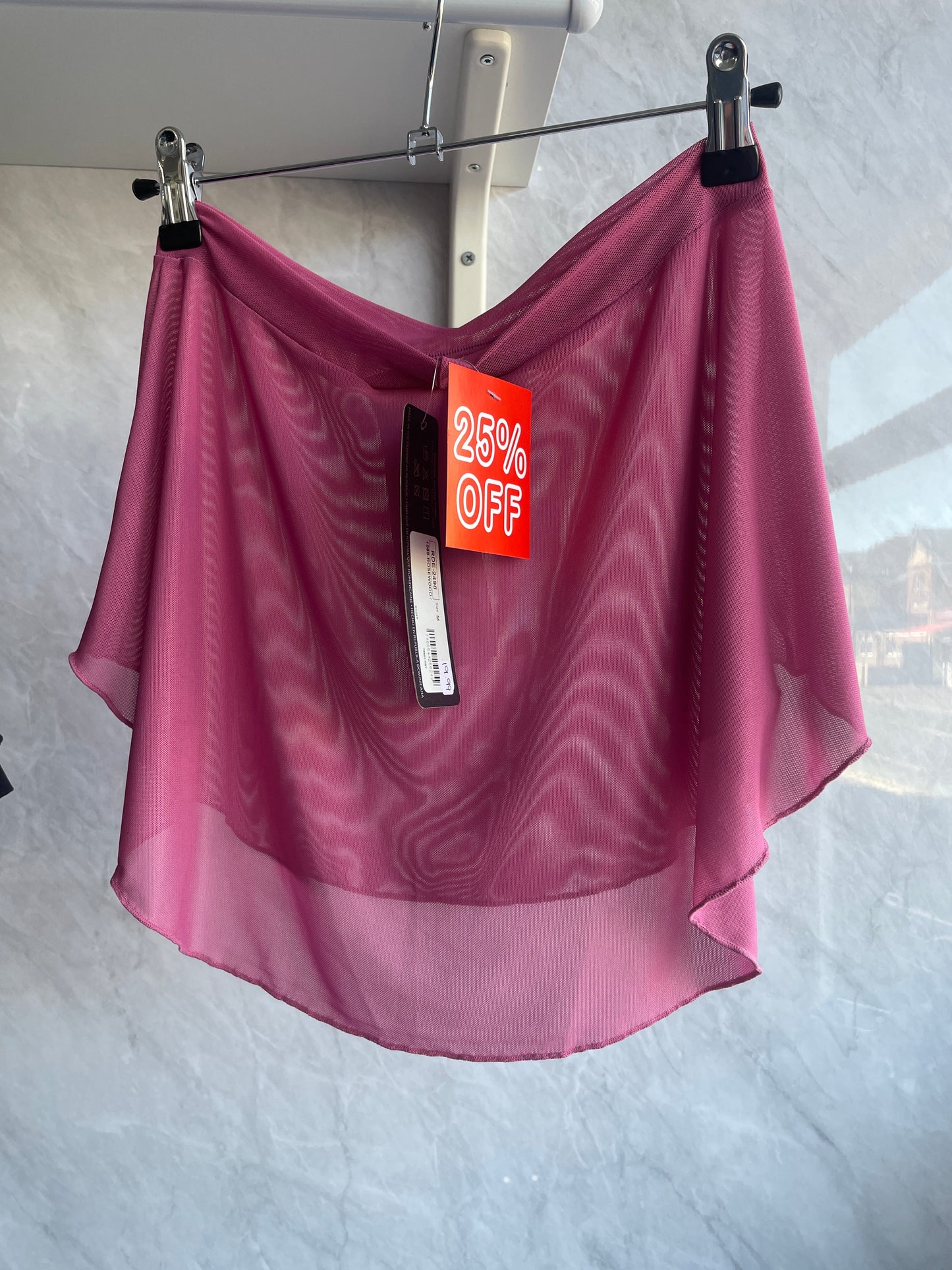 Mesh skirt rosewood