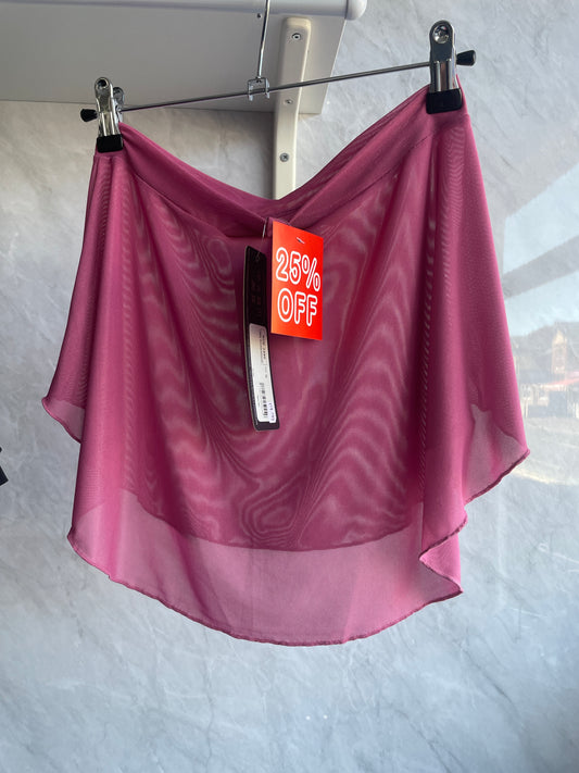 Mesh skirt rosewood