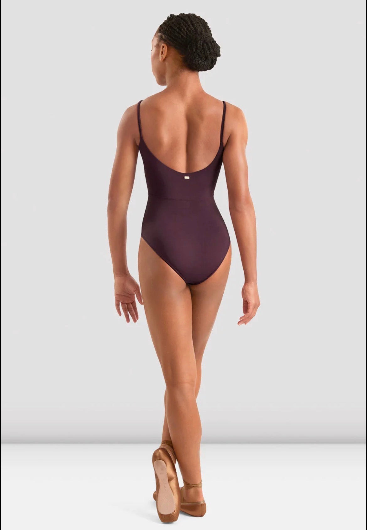 Mirella Ladies Floral Cami Leotard - Merlot
