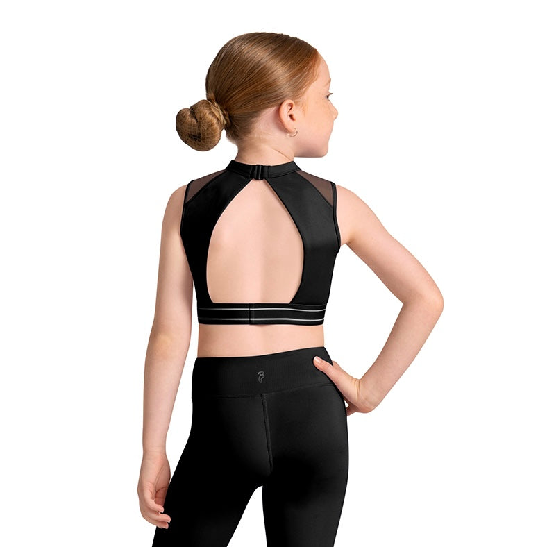 Bloch Tweens Henny Crop Top - Black