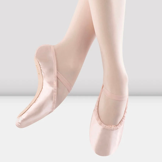 Bloch Children’s “Debut” Satin Full Sole Ballet Shoe - Pink