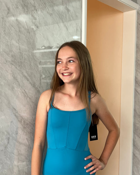 Bloch “Kik” Tweens Leotard - Cerulean Blue