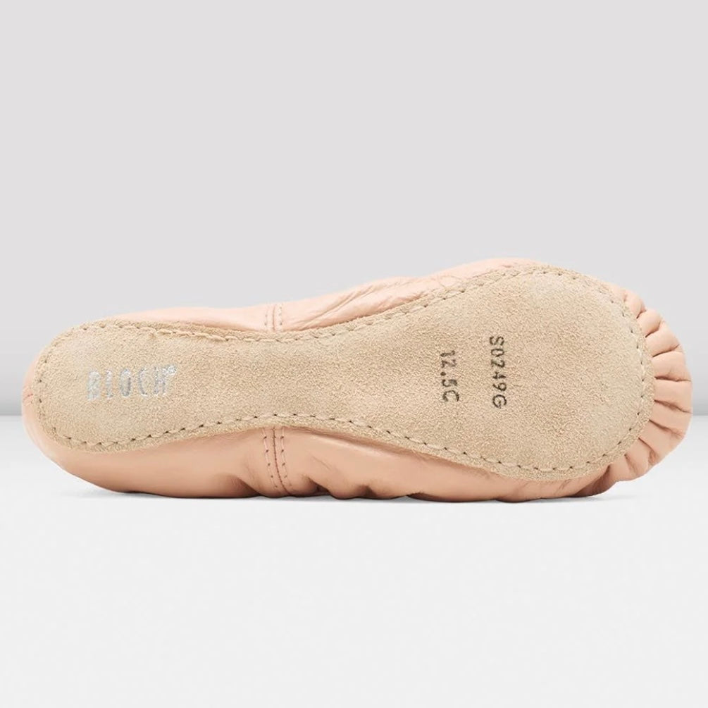 Bloch Adults “Giselle” Elasticated Leather Full Sole Ballet Shoe - Pink