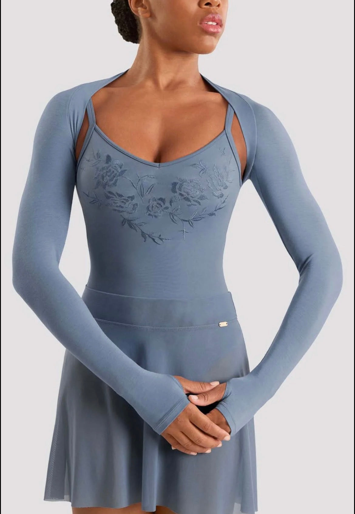 Mirella Longsleeve Shrug - Dusty Grey