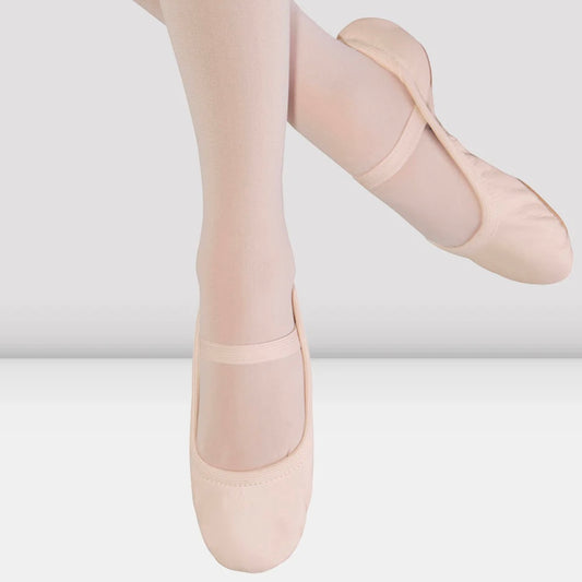 Bloch Children’s “Giselle” Elasticated Leather Full Sole Ballet Shoe - Pink