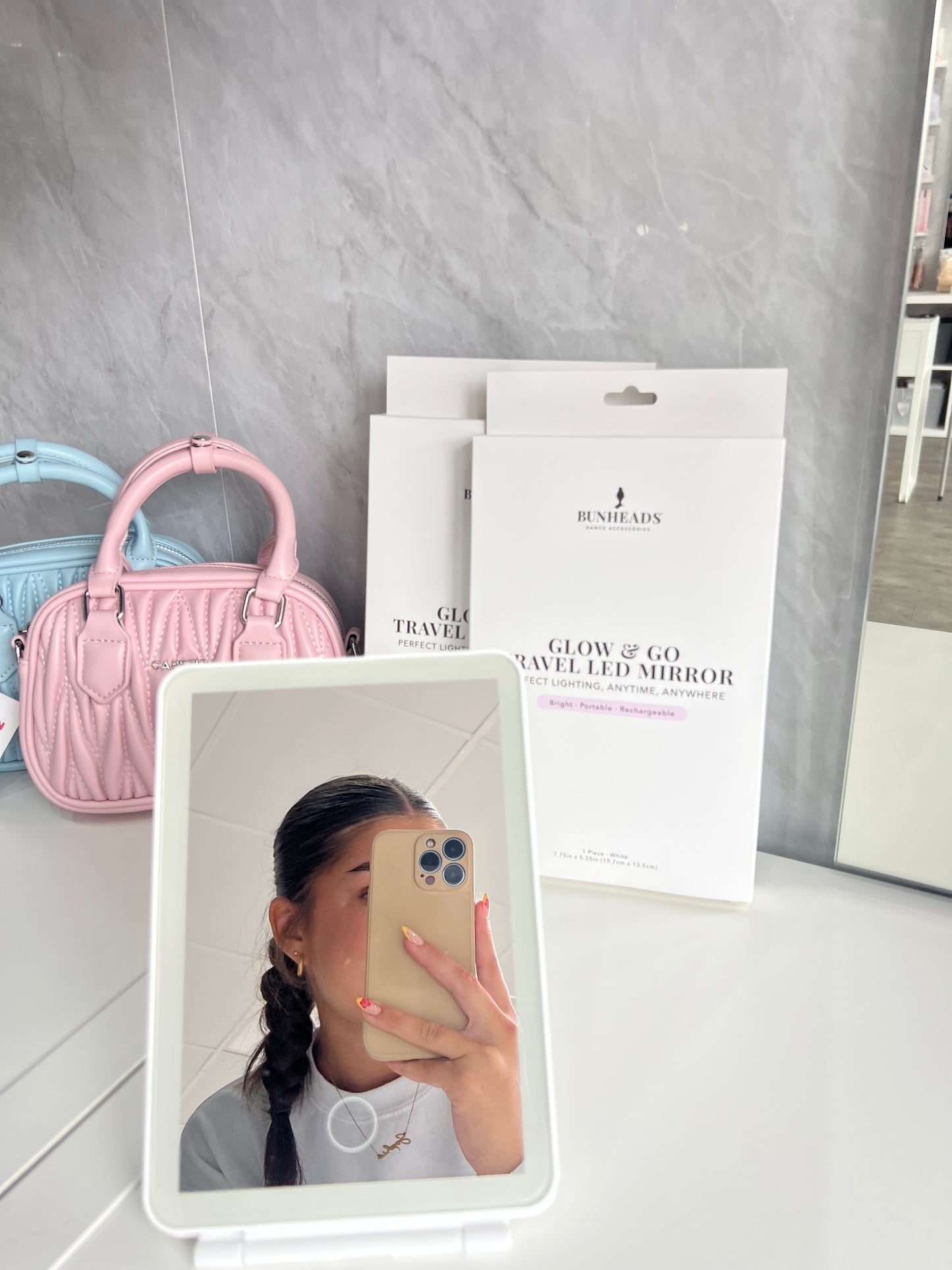 Bunheads Glow & Go Travel LED Mirror