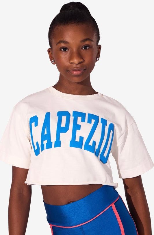 Capezio Tweens Jet Setter Campus Box Tee - White