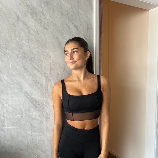 Capezio Eventide Crop Top - Black