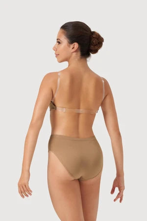 Bloch Ladies Deva V Front Bra - Tan