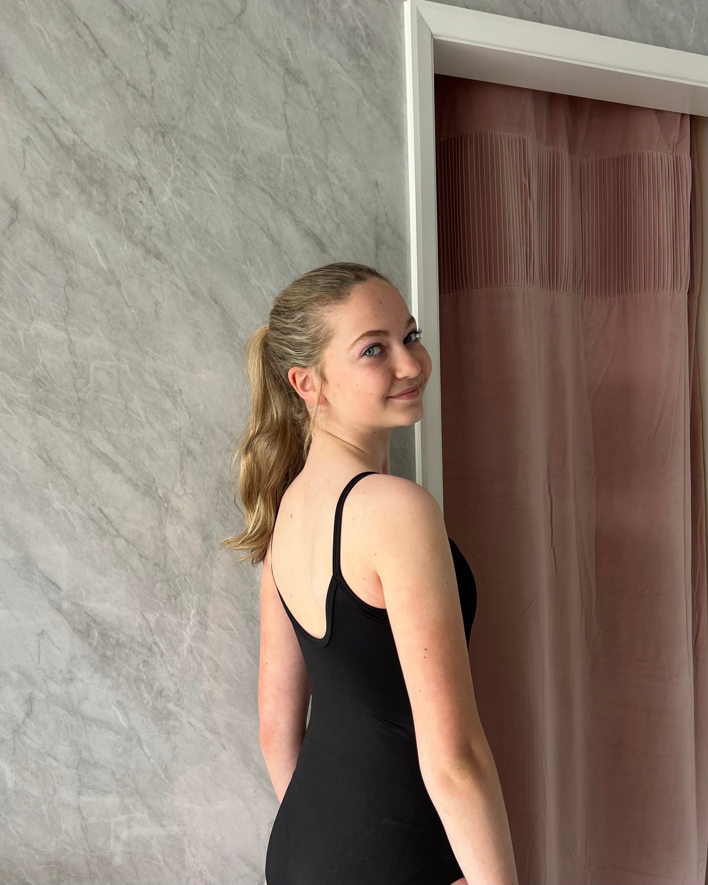 Mirella Tweens Celestia Camisole Leotard - Black